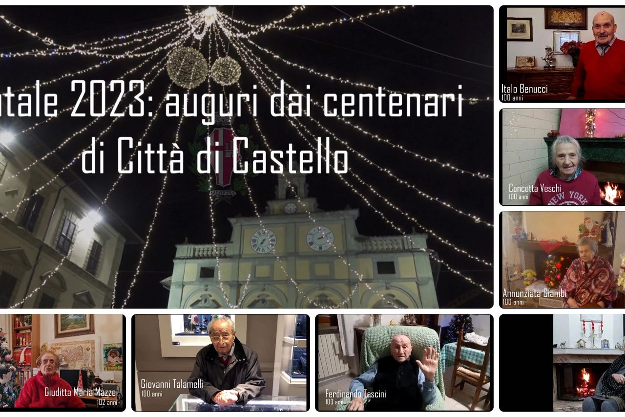 Auguri dai centenari di Città di Castello