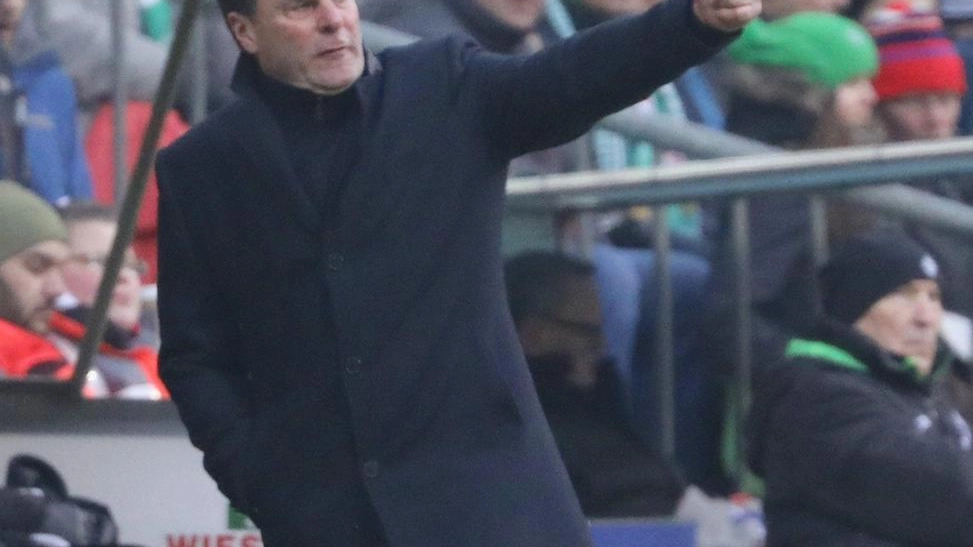 Dieter  Hecking, allenatore del Borussia Moenchengladbach 