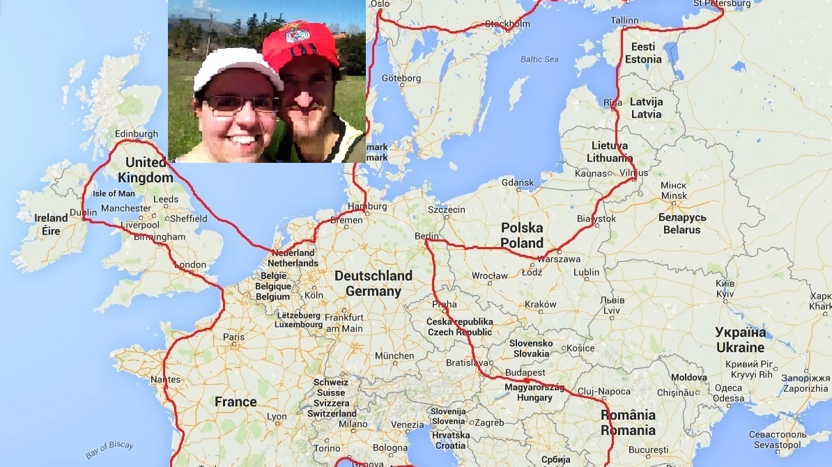 L'itinerario di Walkineurope, il viaggio a piedi in Europa di Francesca e Stefano