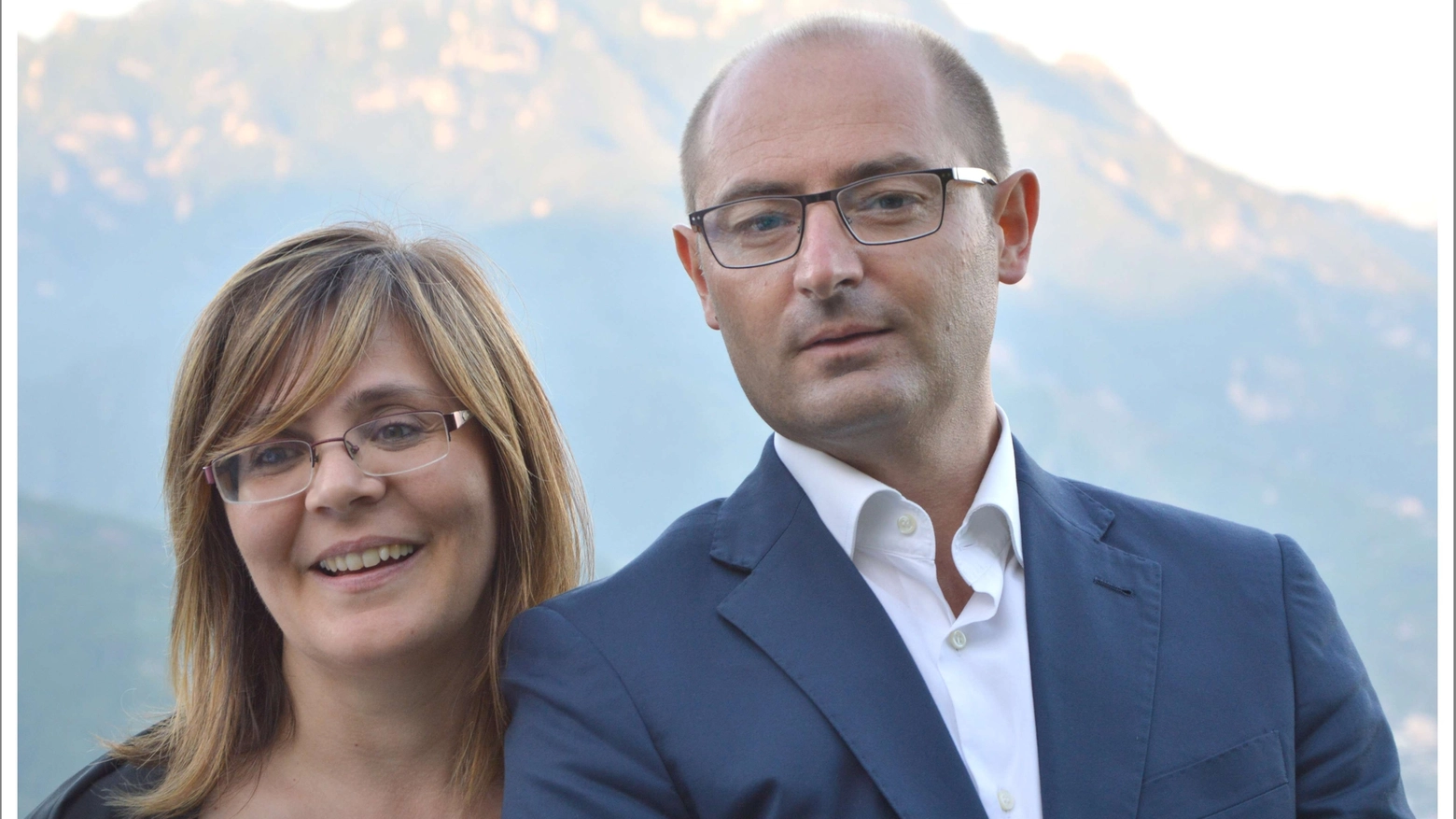 Emanuele Brugnoni e la moglie Angela proprietari del B&B Le Oche Grigie 