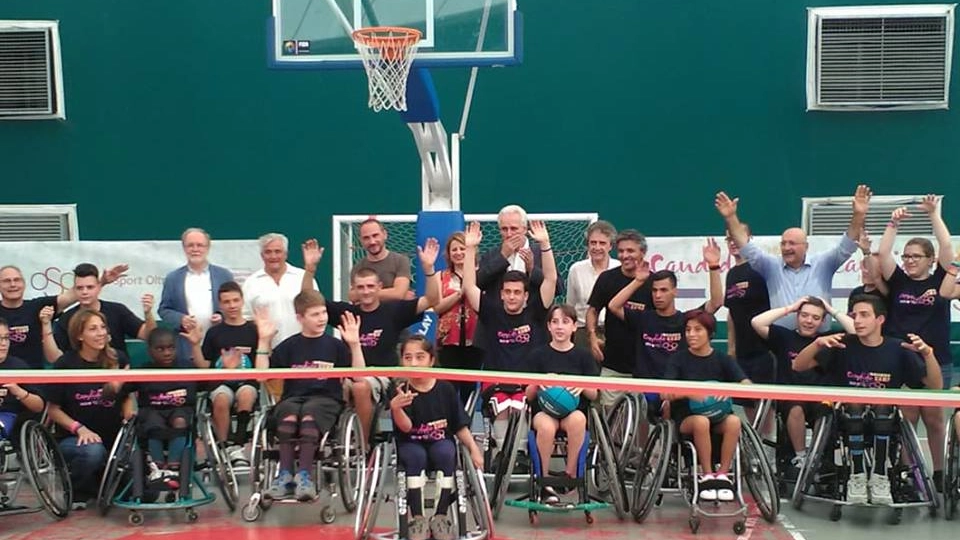 Il recente campus estivo 'Candido Junior Camp' dedicato alla pallacanestro in carrozzina