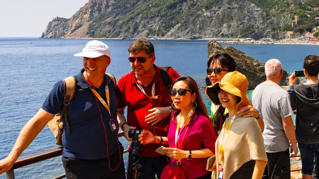 Turisti alle Cinque Terre Turisti alle Cinque Terre
