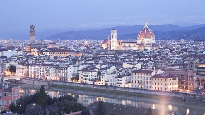 Uno spettacolare panorama di Firenze