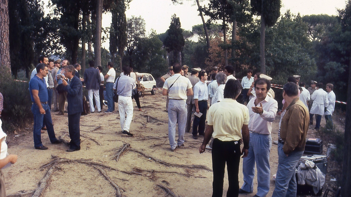 La scena di uno dei delitti del Mostro (Archivio storico New Press Photo)