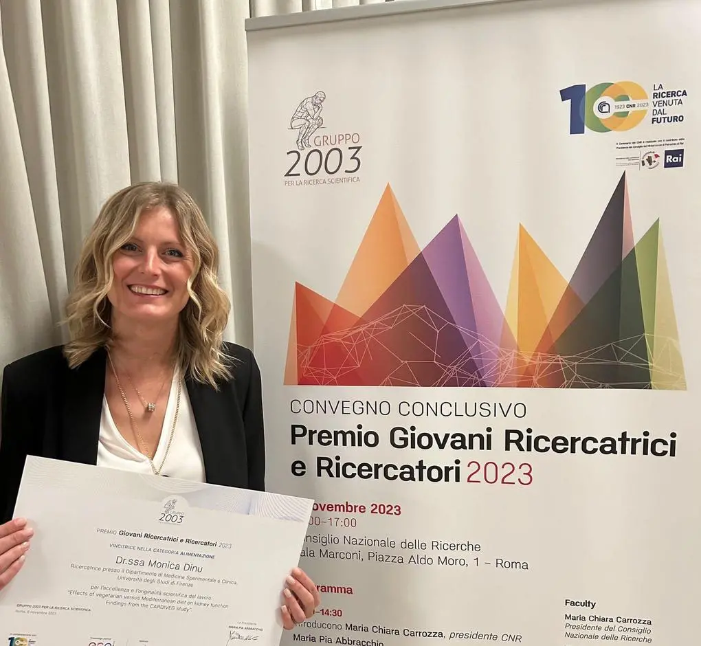 Monica e la dieta vegetariana. Il Cnr premia la ricercatrice
