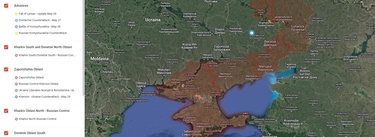 La mappa interattiva della guerra tra Ucraina e Russia: cosa succede giorno per giorno