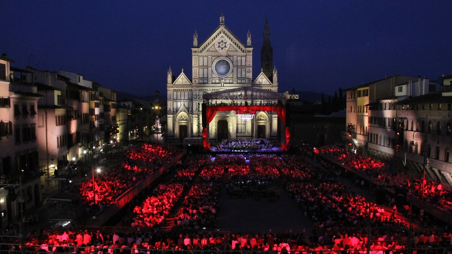 Piazza Santa Croce in occasione di un evento musicale