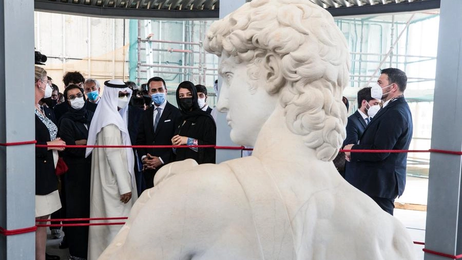 Expo, la statua-gemella del David di Michelangelo a Dubai (Ansa)