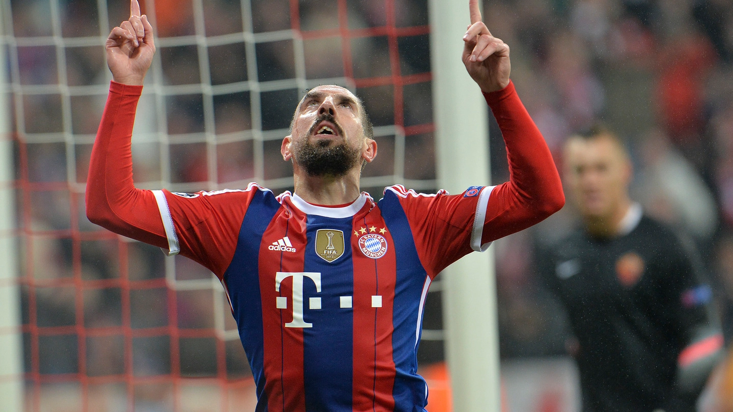 Ribery con la maglia del Bayern (Ap)