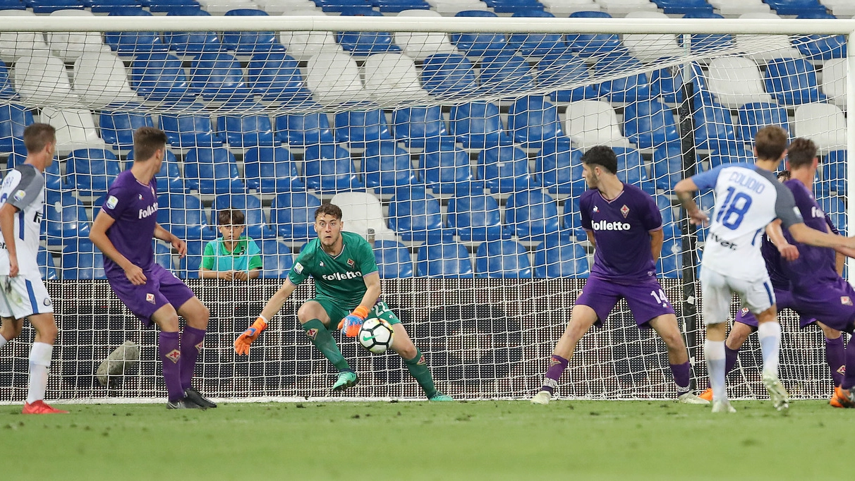 Fiorentina-Inter, il gol del vantaggio segnato da Colidio (foto Vitez/Liverani)