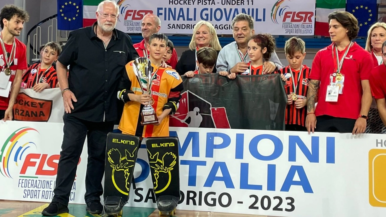 La premiazione della squadra campione