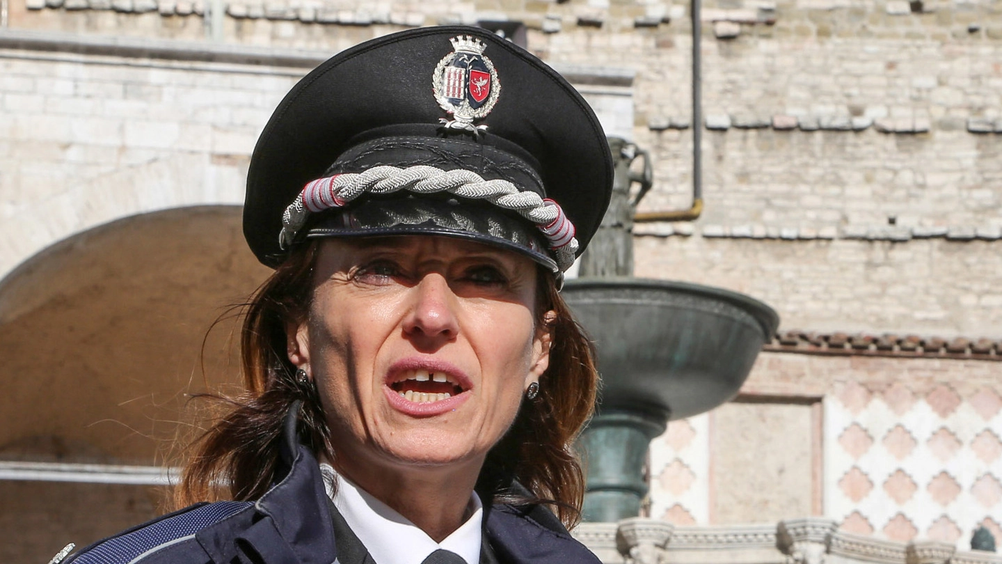 La comandante della polizia municipale di Perugia,  Nicoletta Caponi