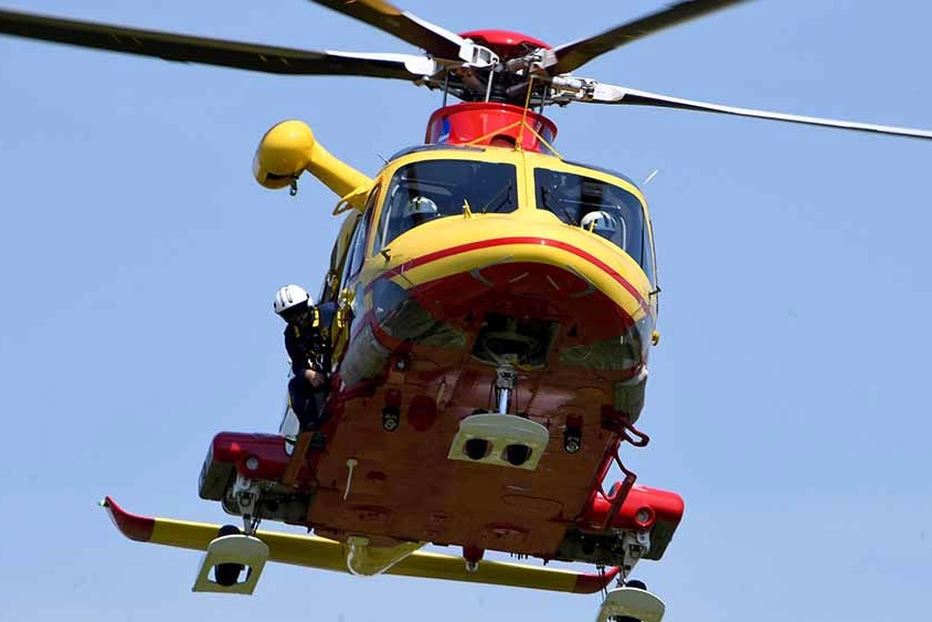 Intervenuto l'elisoccorso Pegaso