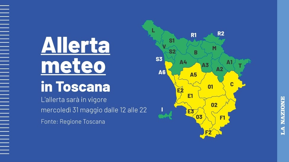 L'allerta meteo del 31 maggio