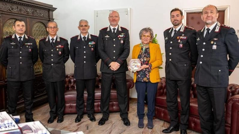 Il prefetto Giusi Scaduto in visita al comando provinciale dei carabinieri