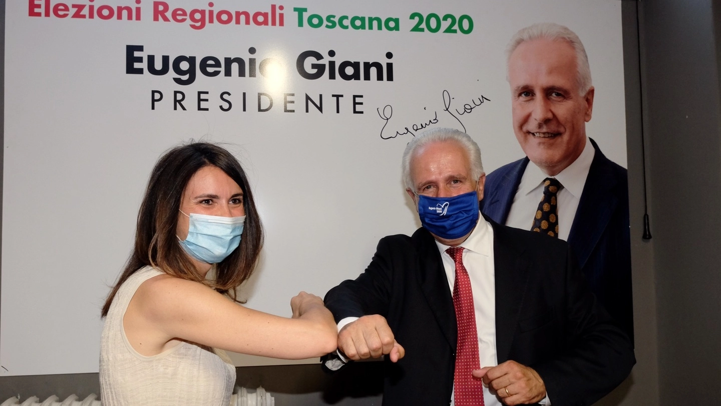 Eugenio Giani con Simona Bonafè (New Press Photo)