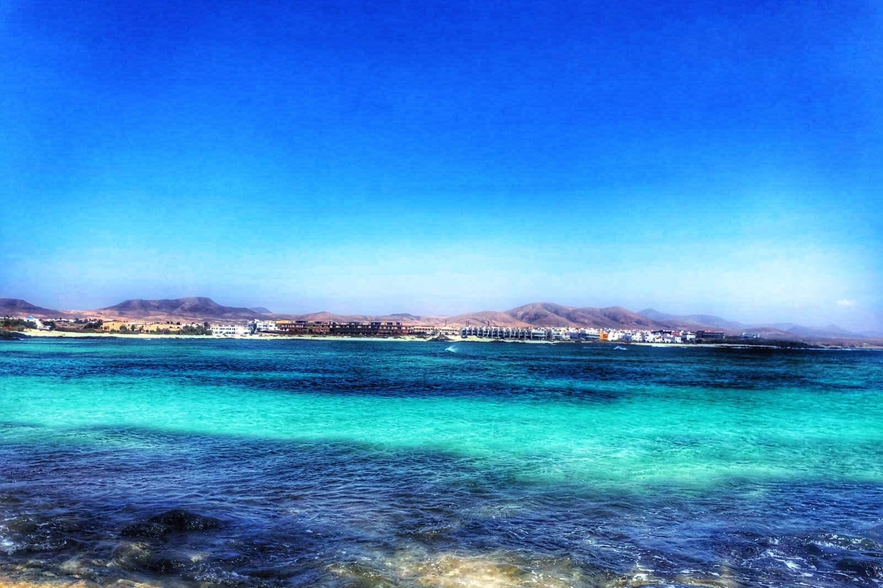 Una delle spiagge della zona di Corralejo, a nord dell'isola