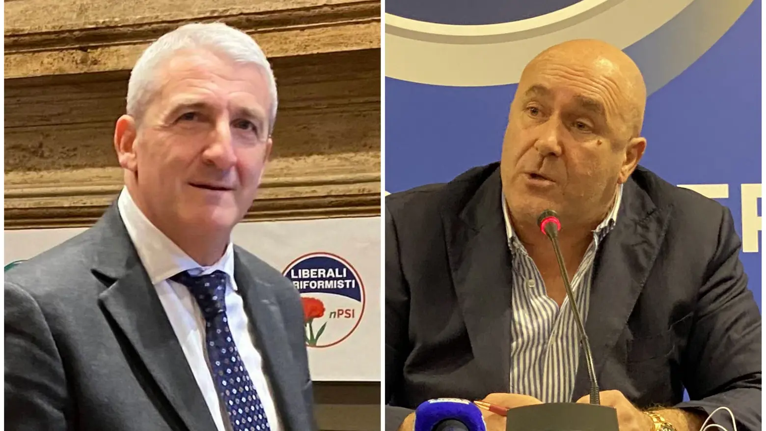 Masselli (a sinistra) e Bandecchi Masselli (a sinistra) e Bandecchi