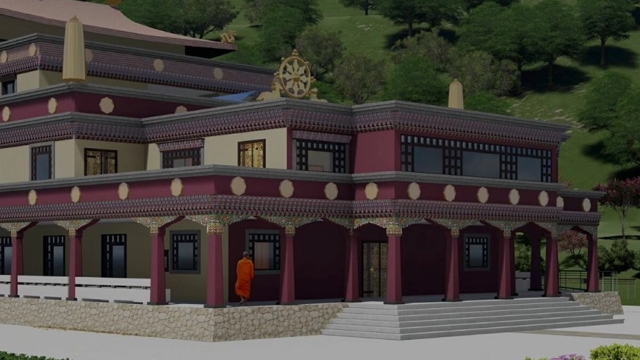 Il rendering: così sarà il monastero una volta completato