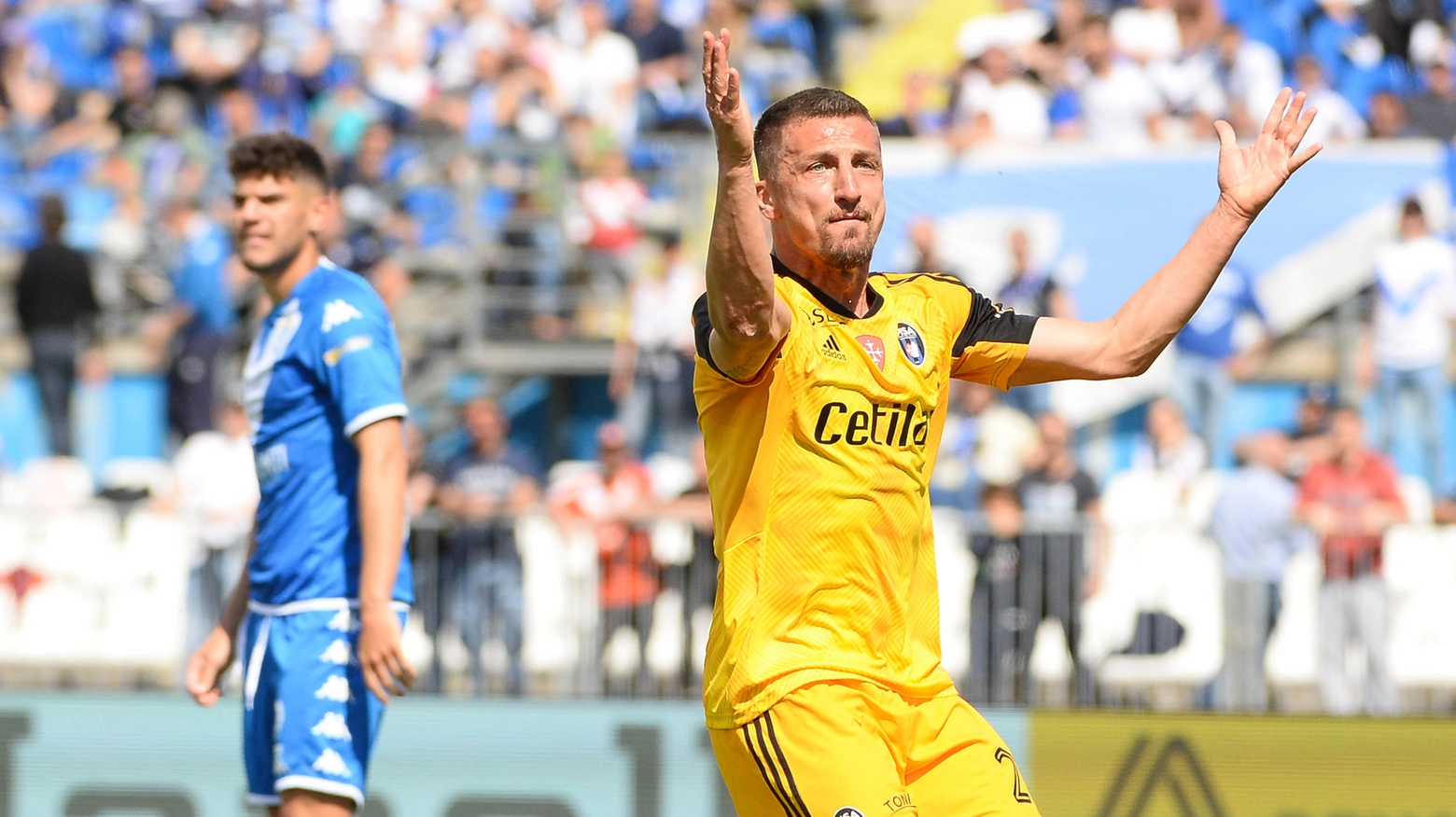 Masucci dopo il gol Masucci dopo il gol