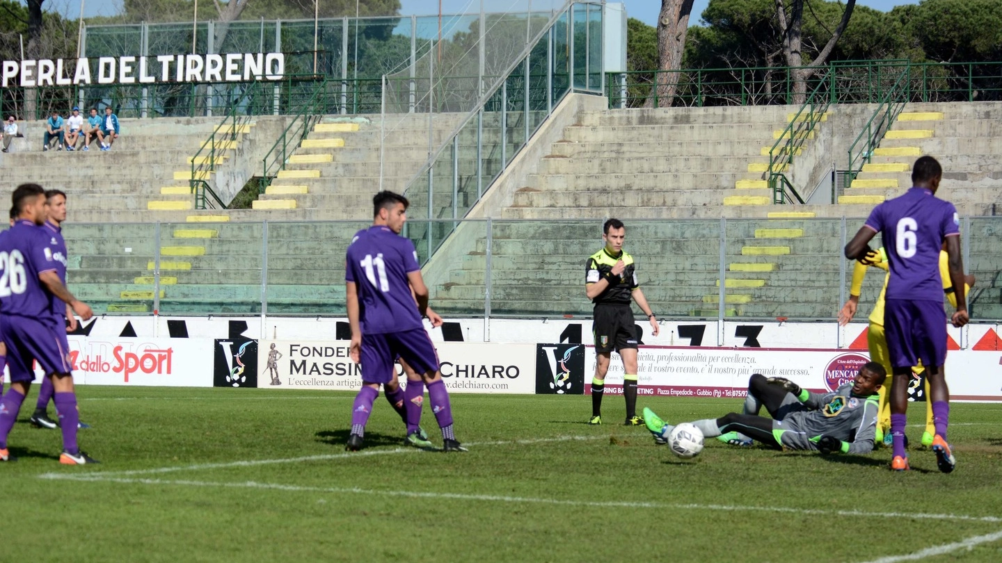 La Fiorentina in una delle partite della Viareggio Cup