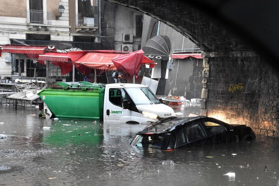 Devastazione a Catania