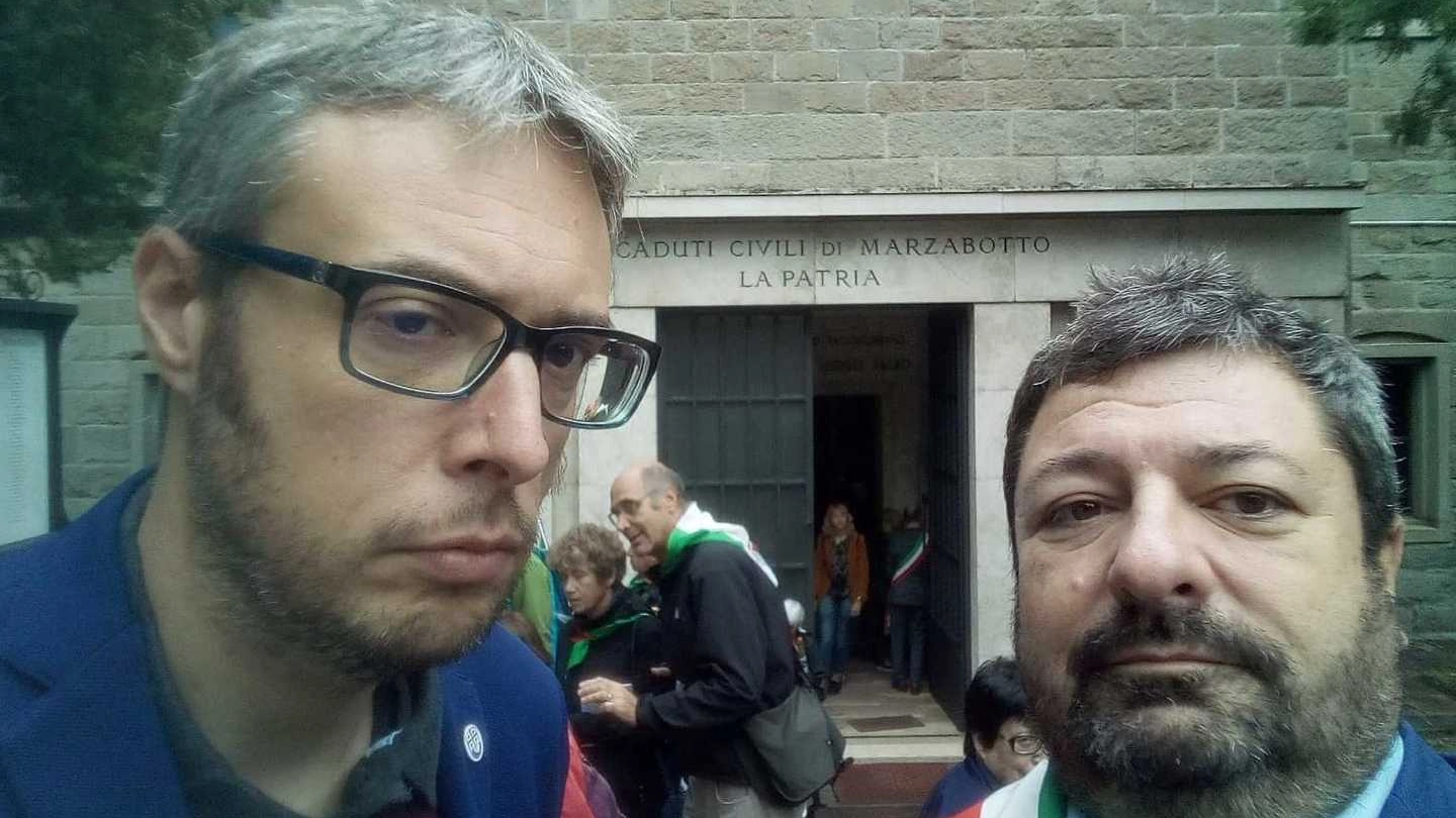 Francesco Battistini consigliere regionale e Andrea Fantini consigliere di Luni