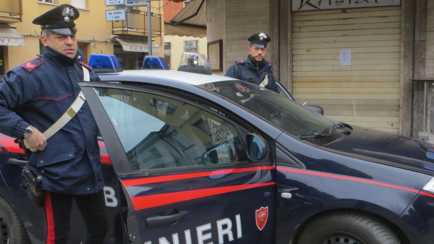L’intervento dei carabinieri