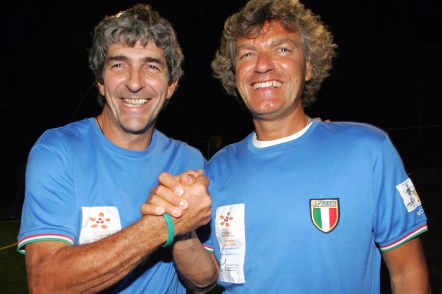 Paolo Rossi e Giancarlo Antognoni (foto Germogli)