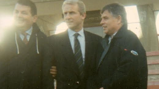 Bruno Barni (a destra) con Giovanni Trapattoni