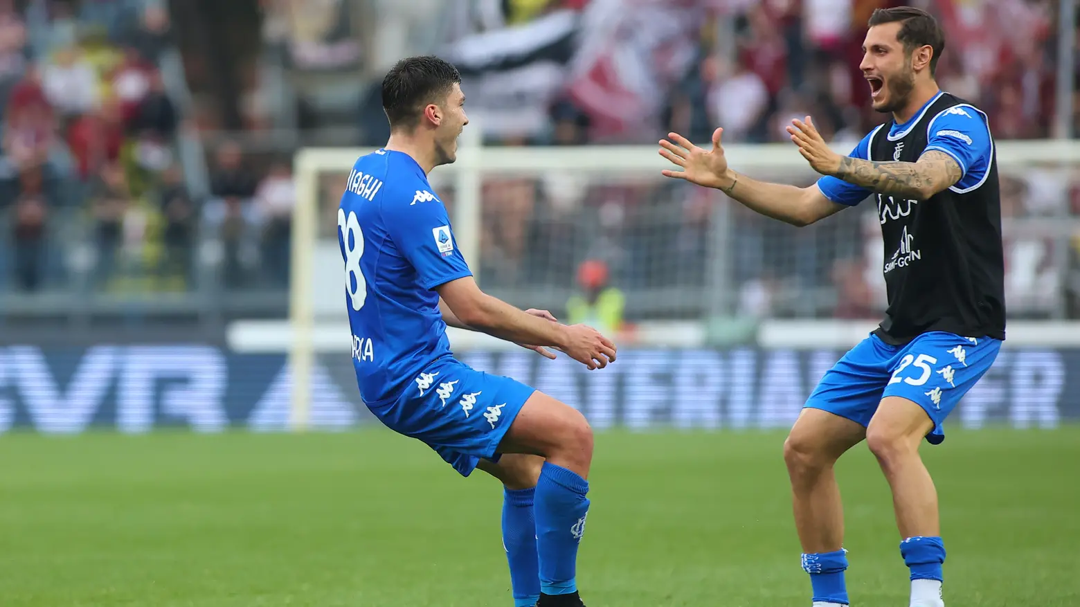 Empoli-Salernitana, esultanza azzurra (Gasperini/Fotocronache Germogli)