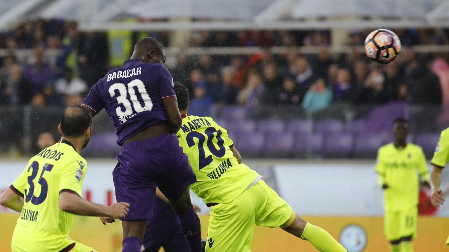 Fiorentina-Bologna, il gol di Babacar (LaPresse)