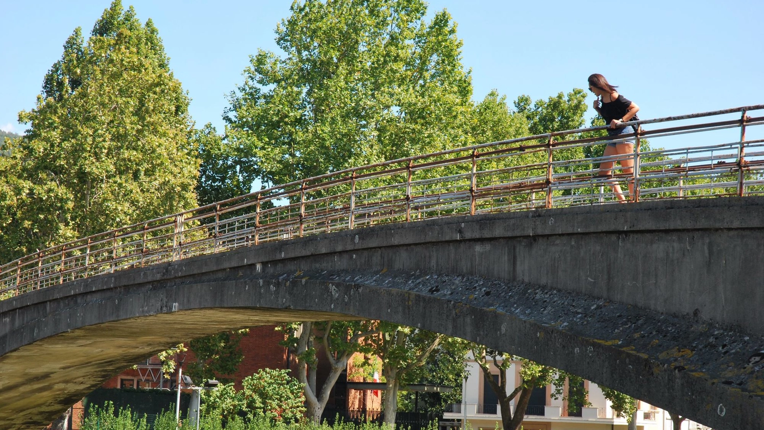 Prato, il ponte pedonale della Passerella