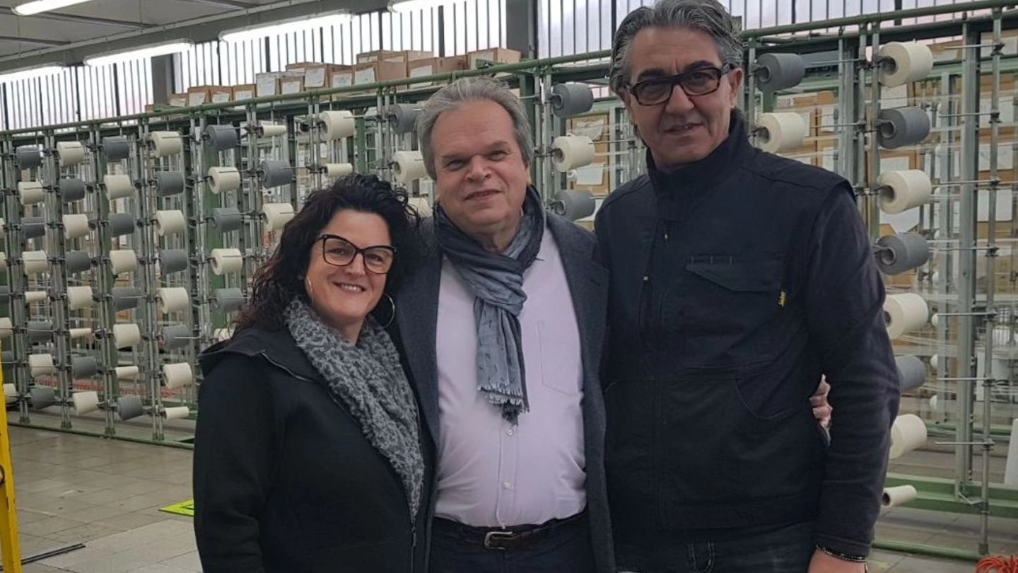 Il sindaco di Montemurlo Mauro  Lorenzini ha incontrato l’imprenditrice Luana Coppini insieme al  marito Daniele Faggi