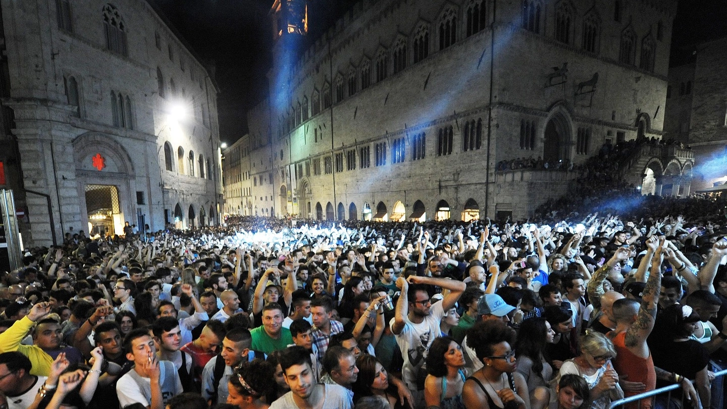 Perugia, concerto in piazza