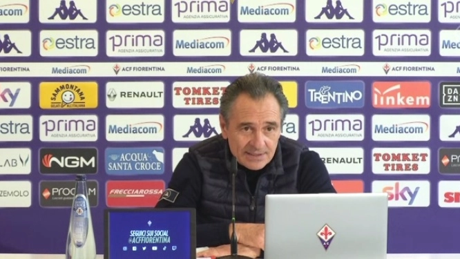 Cesare Prandelli durante la conferenza stampa