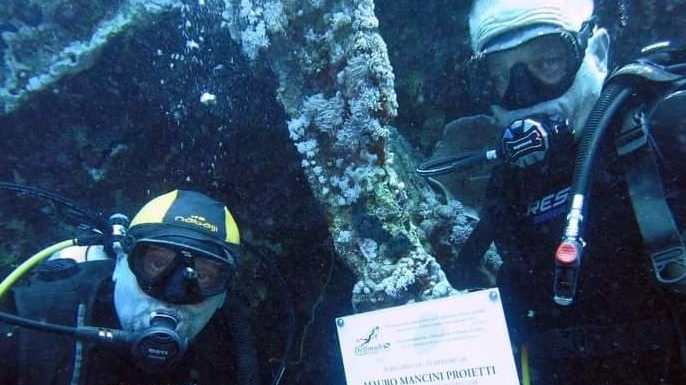 Una targa in fondo al mare  Il gruppo sub a Sharm   ricorda Mancini Proietti