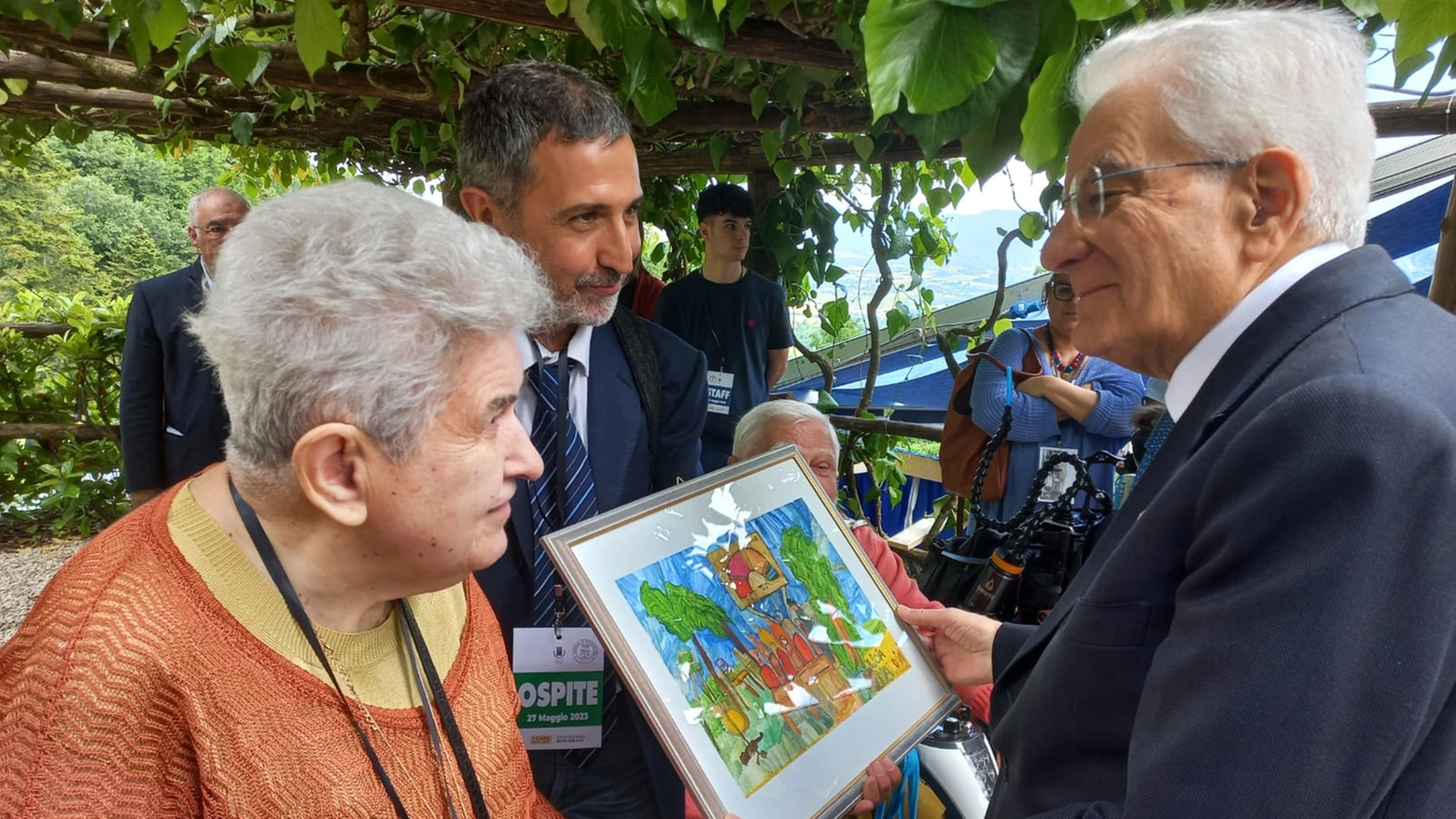 Licia Naldini, del Laboratorio d'Arte degli 'Amici' della Comunità di Sant'Egidio