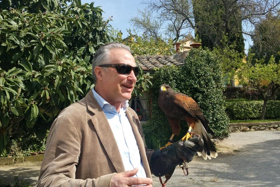 Riccardo Baracchi proprietario del Falconiere