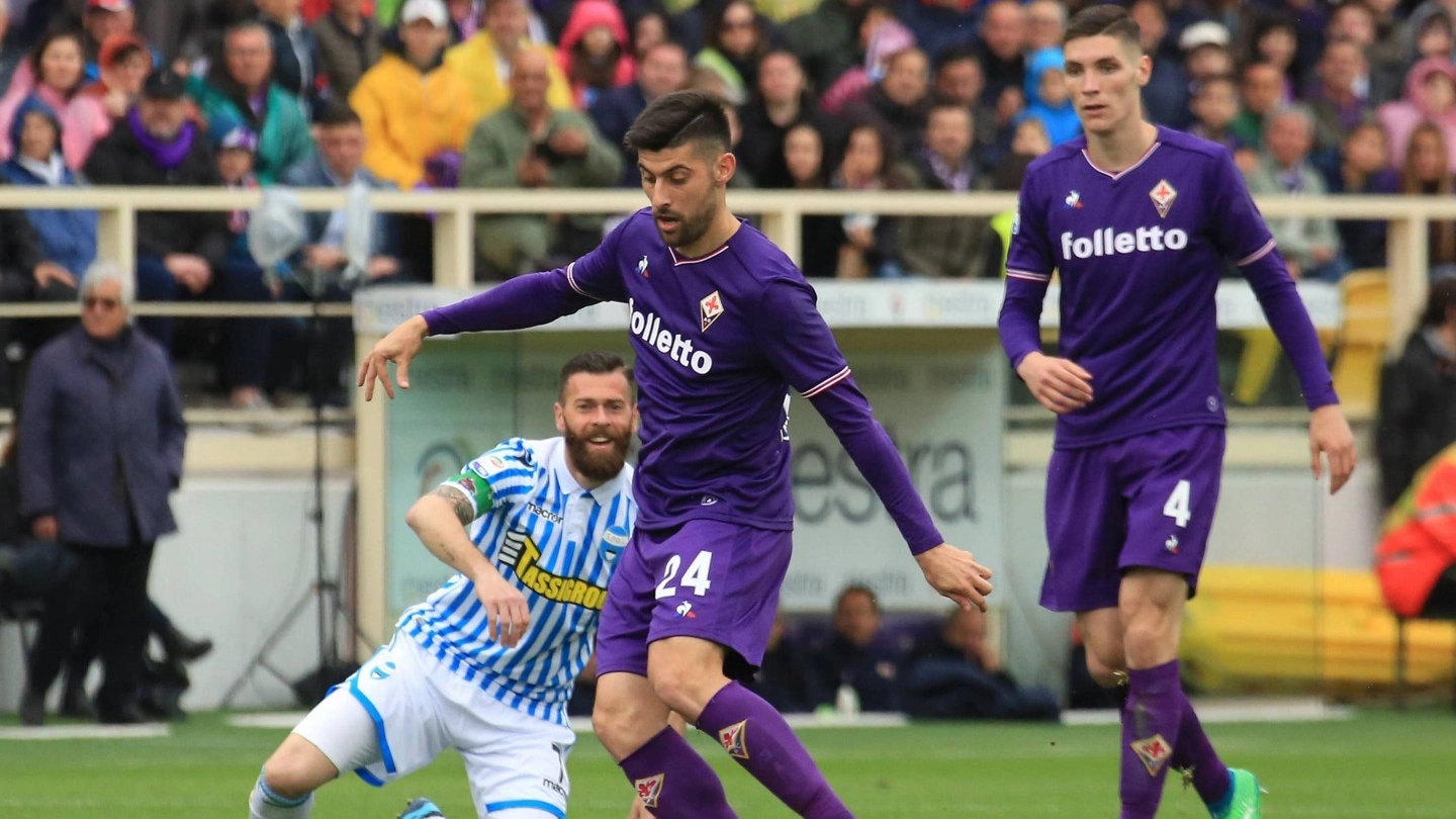 Fiorentina-Spal, un'azione del match (Fotocronache Germogli)