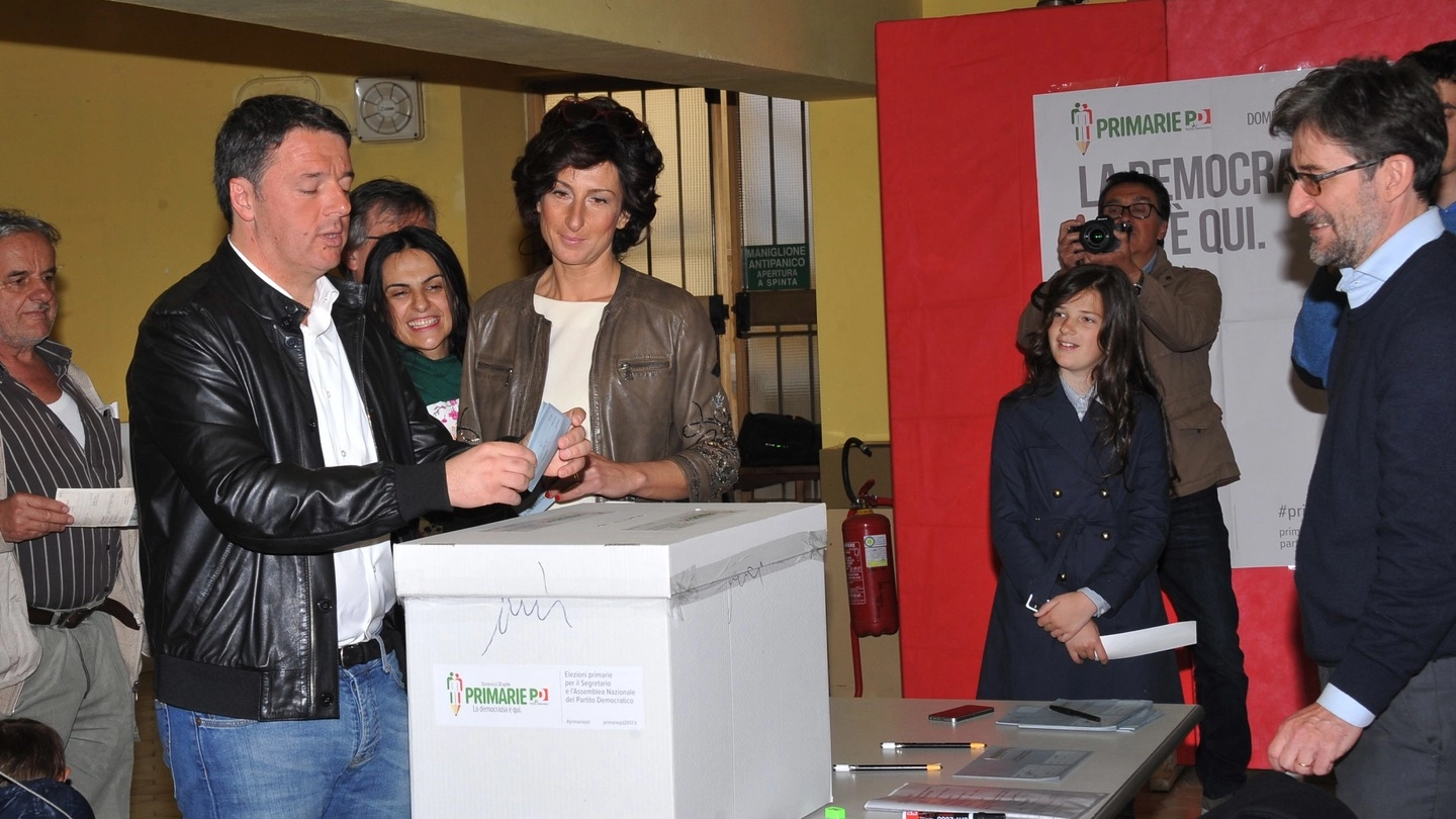 Renzi al voto (Roberto Germogli / Fotocronache Germogli)