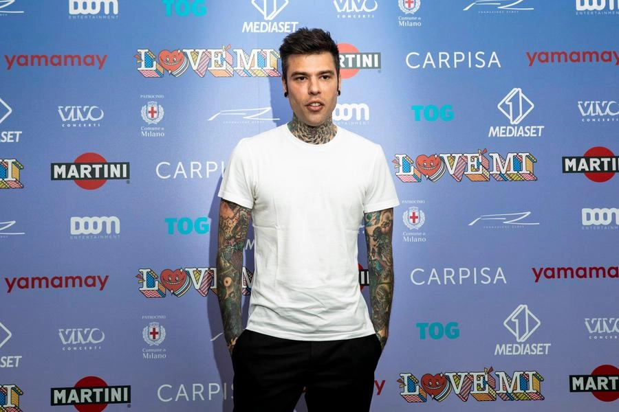 Fedez alla presentazione di Love Mi