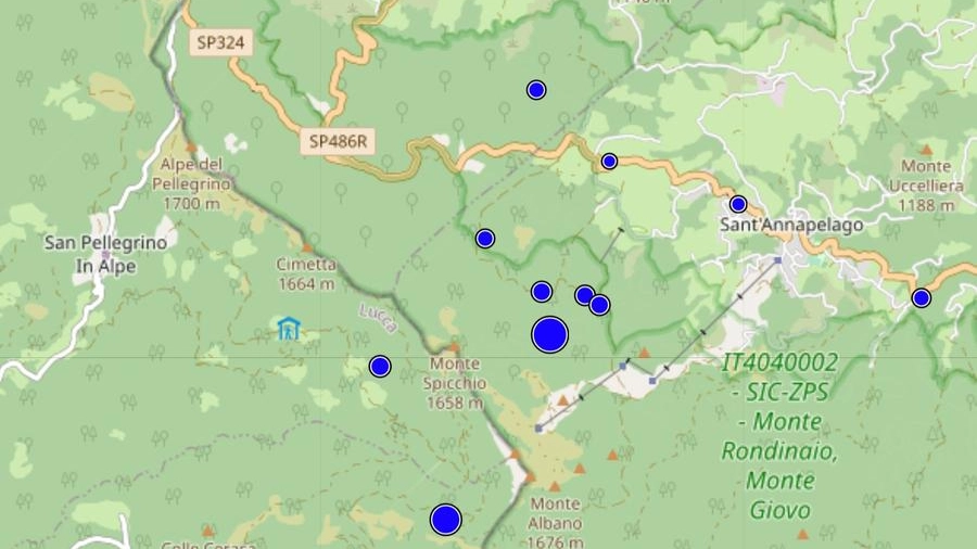 Scosse di terremoto in Garfagnana