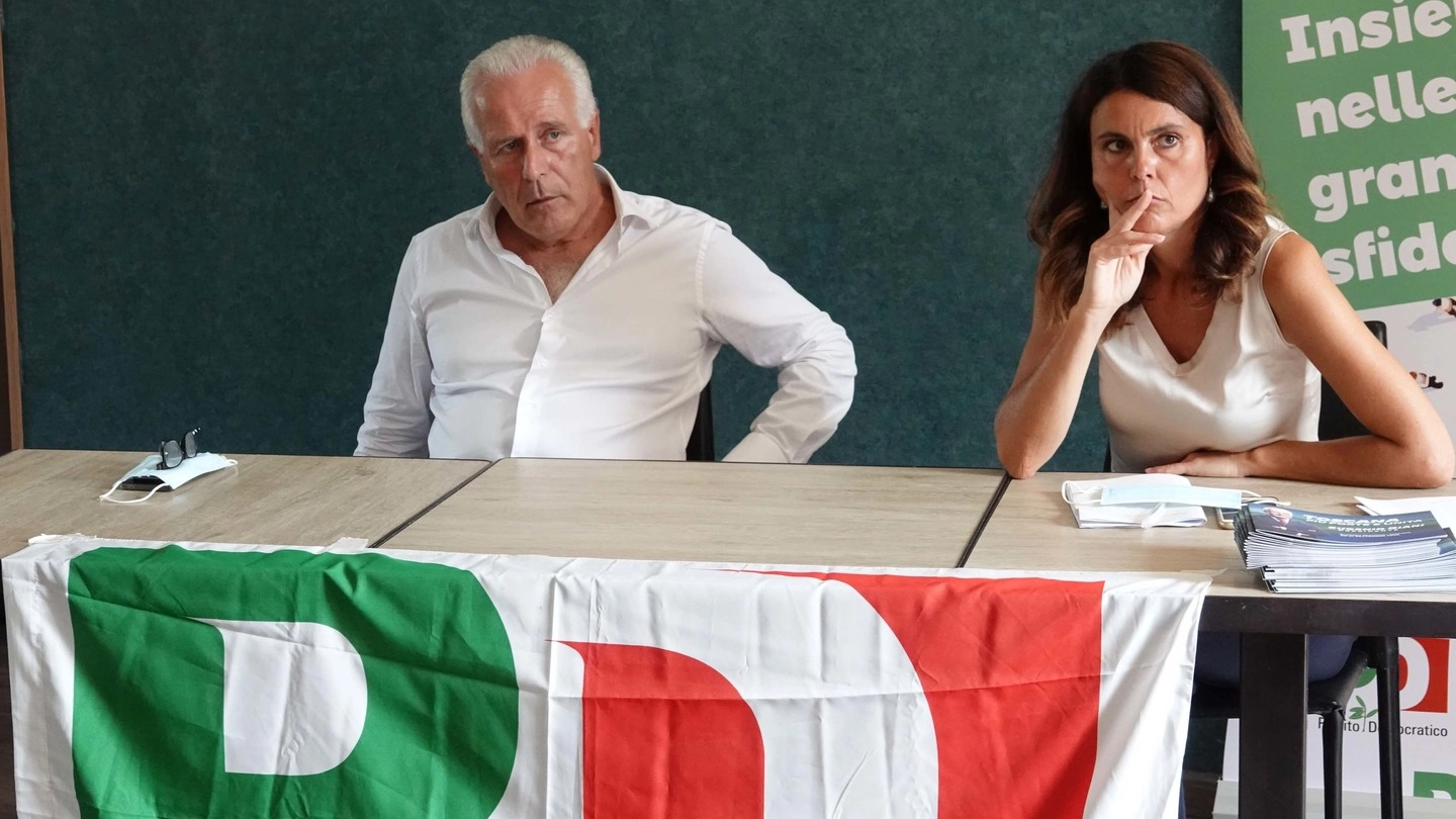Eugenio Giani e Simona Bonafè (foto NewPressPhoto)