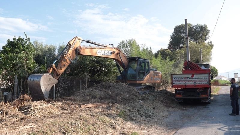 Il cantiere in via Viaccia Il cantiere in via Viaccia