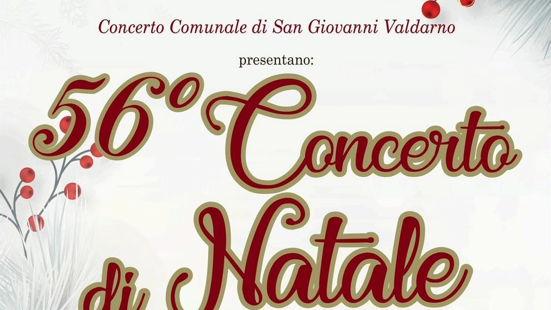 Venerdì 15 dicembre alle 21,15 al cinema teatro Masaccio appuntamento con la 55esima edizione del concerto di Natale del Concerto comunale di San Giovanni Valdarno