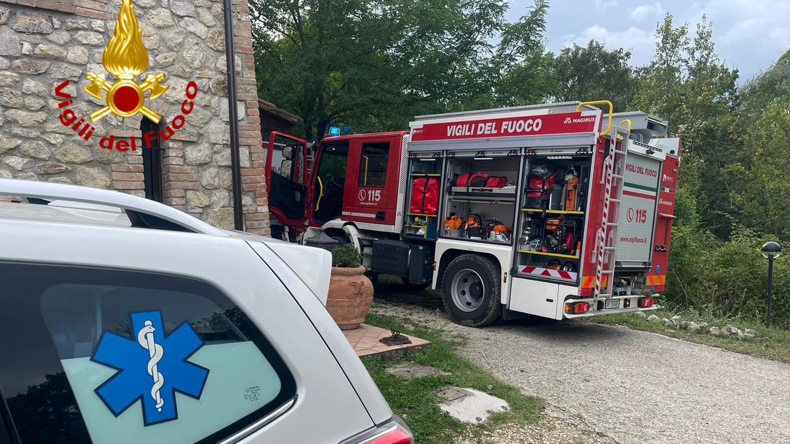 I vigili del fuoco sono intervenuti a Narni I vigili del fuoco sono intervenuti a Narni