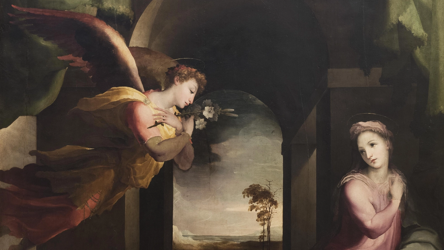 Visite in diretta al restauro dell’Annunciazione del Beccafumi Visite in diretta al restauro dell’Annunciazione del Beccafumi