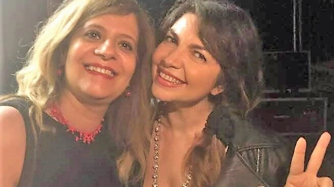 Elisabetta Branchetti con Cristina D'Avena
