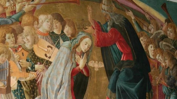 L' incoronazione della Vergine di Sandro Botticelli